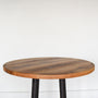 Round Industrial Reclaimed Wood Pub Table / 36&quot; Counter Height