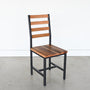 Industrial Steel + Wood Dining Chair