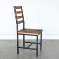 Industrial Steel + Wood Dining Chair