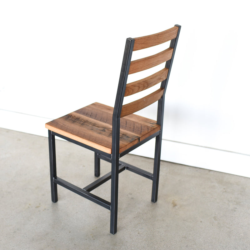 Industrial Steel Wood Dining Chair – What WE Make