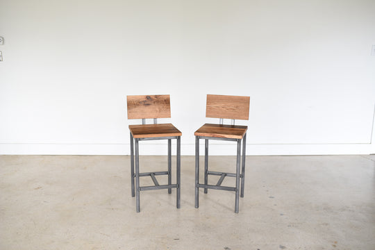 Industrial Modern Low Back Stool