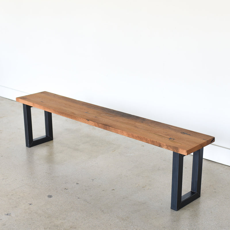 Rectangle Steel Leg Bench – What WE Make - Main Image