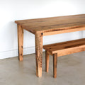 Quick Ship Tapered Leg Wood Bench