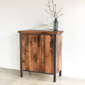 Modern Wood Storage Cabinet / 2-Door