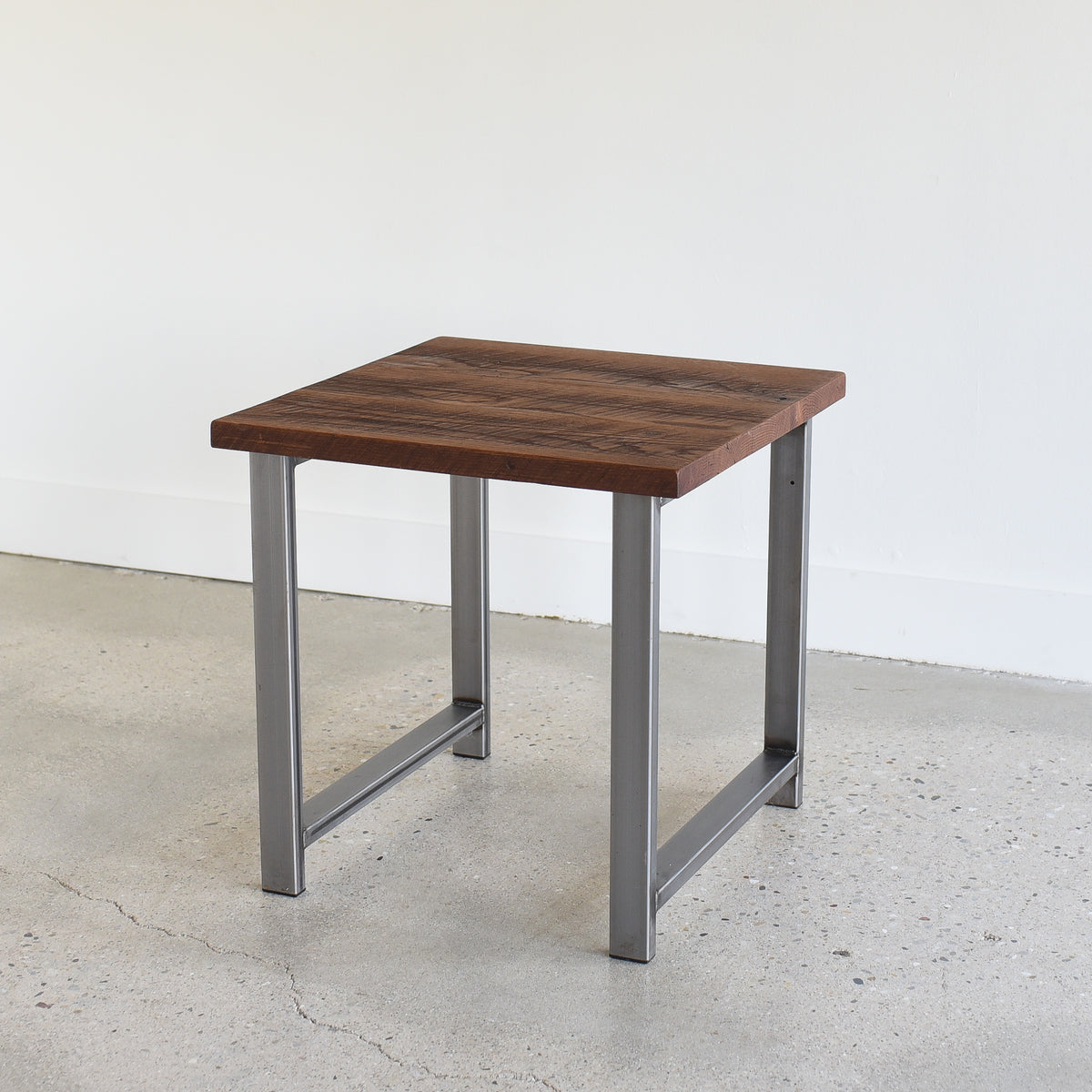 Modern Industrial End Table What WE Make