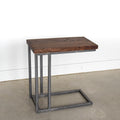 Large Wood + Steel C-Table