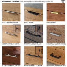 Drawer Hardware Options - Sizes will be proportionate to the design of the item