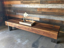 Modern Reclaimed Wood Entryway Bench