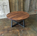 Pictured in Reclaimed Oak/ Textured &amp; Blackened Metal