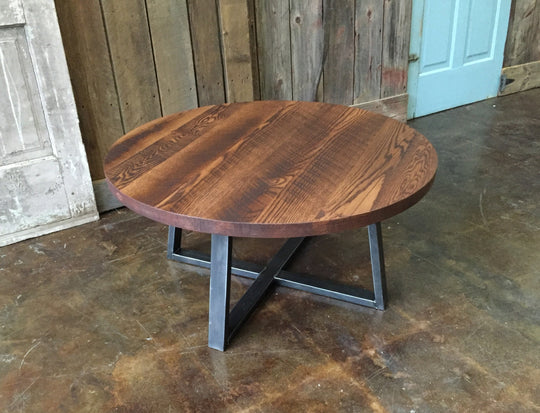 Round Industrial Coffee Table