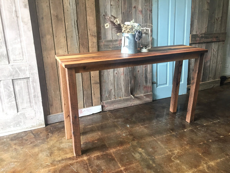 Farmhouse Wood Console Table