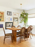 Modern Timber Frame dining Table Featured in &lt;a href=https://stylebyemilyhenderson.com/blog/velindas-builder-grade-budget-kitchen-reno&gt; Style by Emily Henderson&lt;/a&gt;