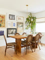 Modern Timber Frame dining Table Featured in &lt;a href=https://stylebyemilyhenderson.com/blog/velindas-builder-grade-budget-kitchen-reno&gt; Style by Emily Henderson&lt;/a&gt;
