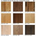 Wood Swatches - Wood Type / Finishes 