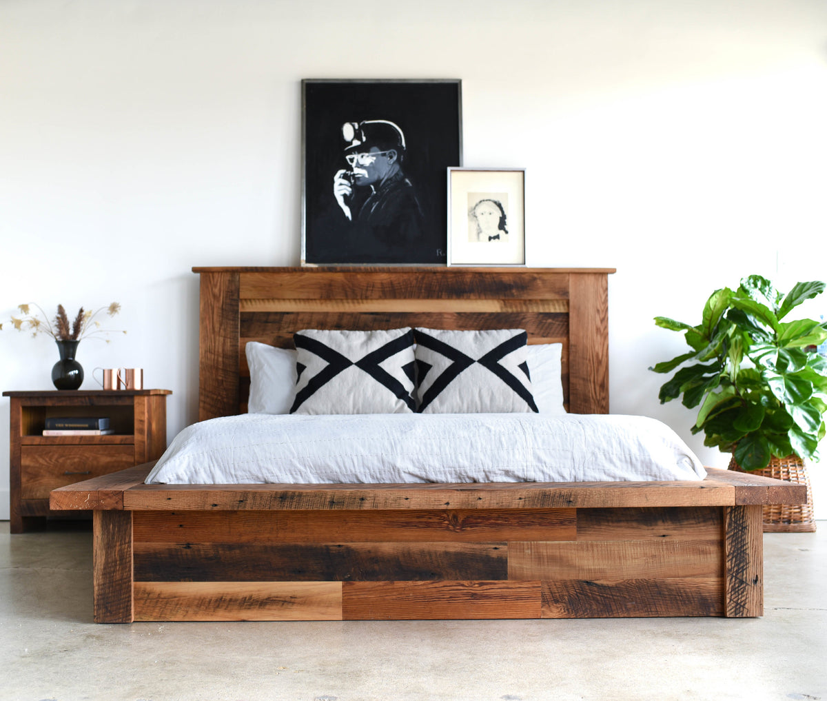 Modern Farmhouse Platform Bed - What We Make – What WE Make