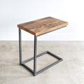 Pictured in Reclaimed Oak/ Clear &amp; Blackened Metal 
