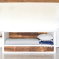 White + Reclaimed Wood Daybed