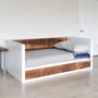 White + Reclaimed Wood Daybed