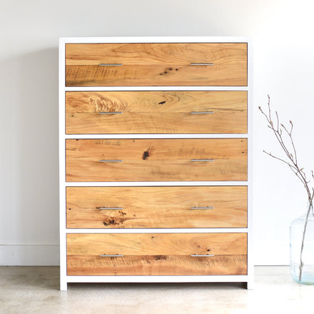 dresser wood white Venice Oak Large with two smaller drawers that are well suited for belts Sikaic Dresser Bedroom Furniture 6