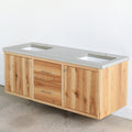 60&quot; Floating Wood Vanity / Double Sink