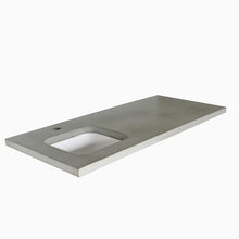 Concrete Offset Vanity Top / Rectangle Undermount Sink