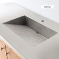 Concrete Vanity Top with Integral Sink