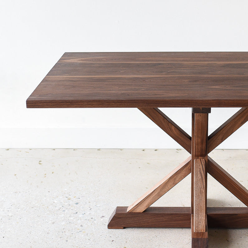 Farmhouse Pedestal Base Dining Table – What WE Make