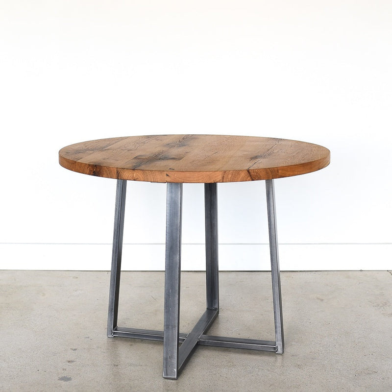 Round Criss Cross Base Dining Table