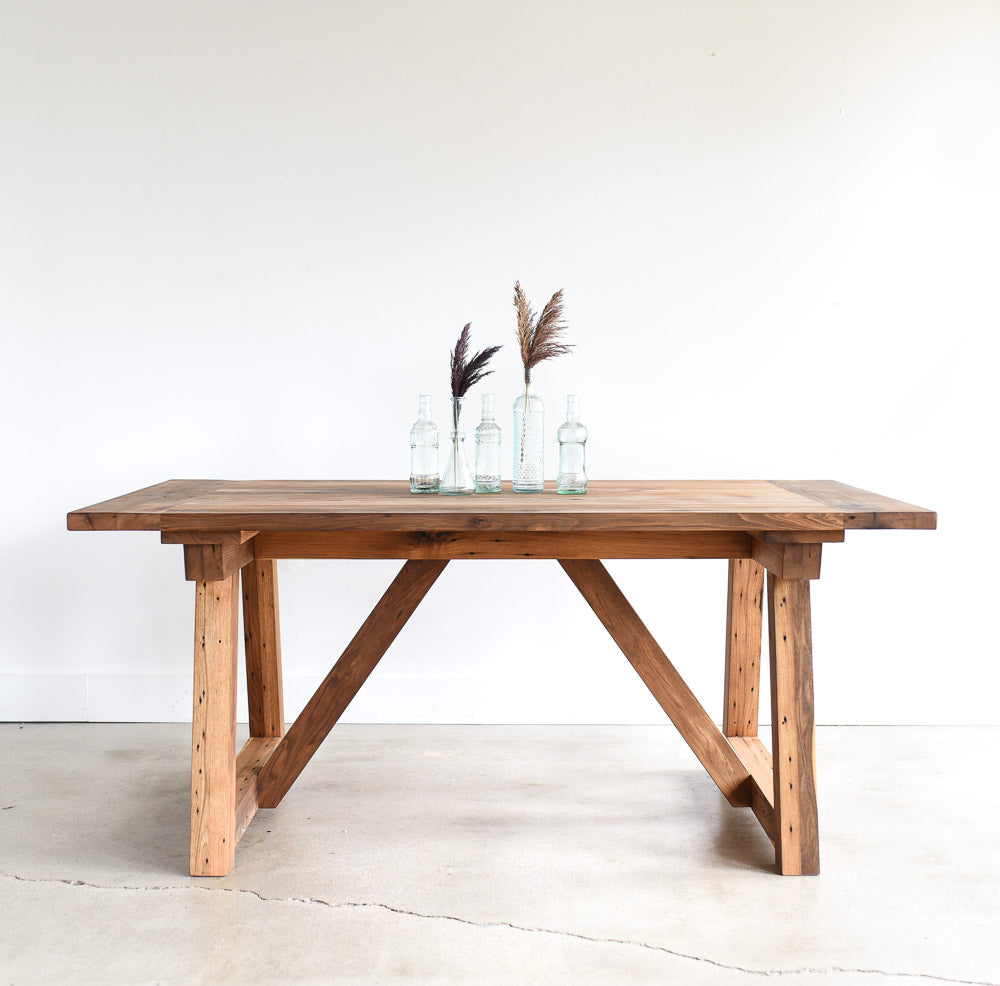 Farmhouse Trestle Dining Table