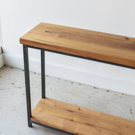 Stoic Wood Console With Lower Shelf