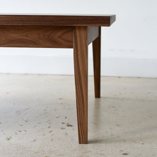 Tapered Leg Rectangular Coffee Table White Oak Natural