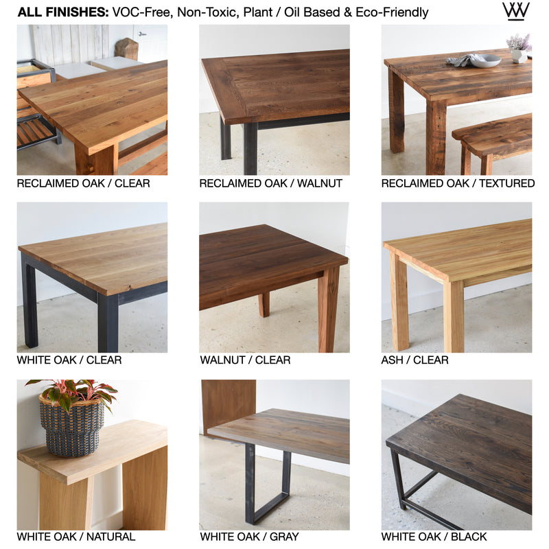 Reclaimed Wood Coffee Table / Industrial U-Shaped Steel Legs